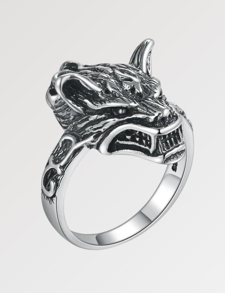 Anillo Lobo de Plata 'Matsue' Japanstreet