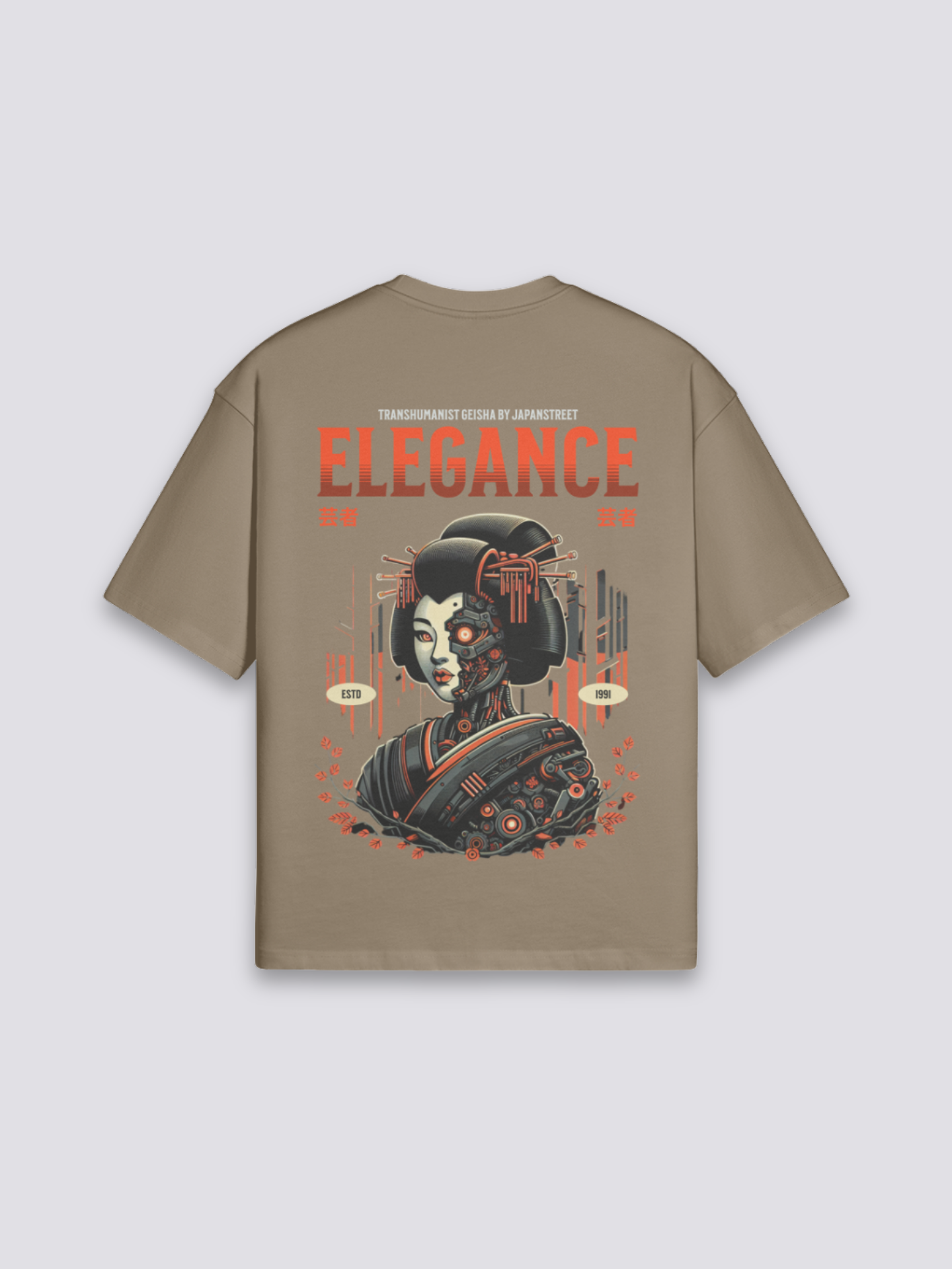Camiseta de inspiración japonesa