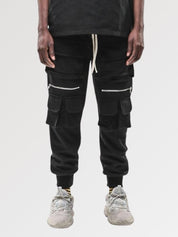 pantalones cargo bolsillos con cremallera