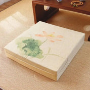 Cojín cuadrado de flores japonesas "Ogaki" Japanstreet