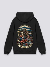 Sudadera con capucha y estampado japonés
