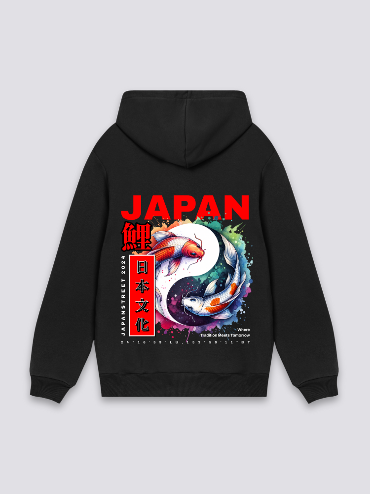 Sudadera con capucha Japanese Fish