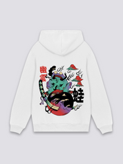 Sudadera retro japonesa con capucha