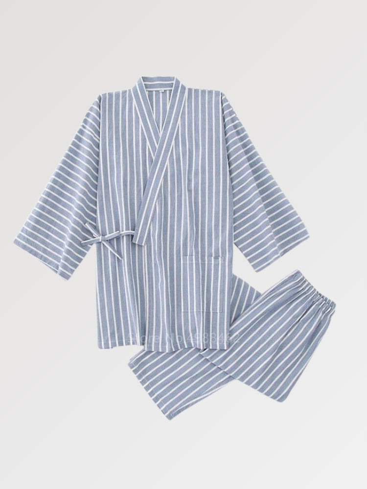 Jinbei de rayas para hombre 'Onsen Shota' Japanstreet