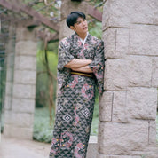 Kimono japonés de hombre samurai