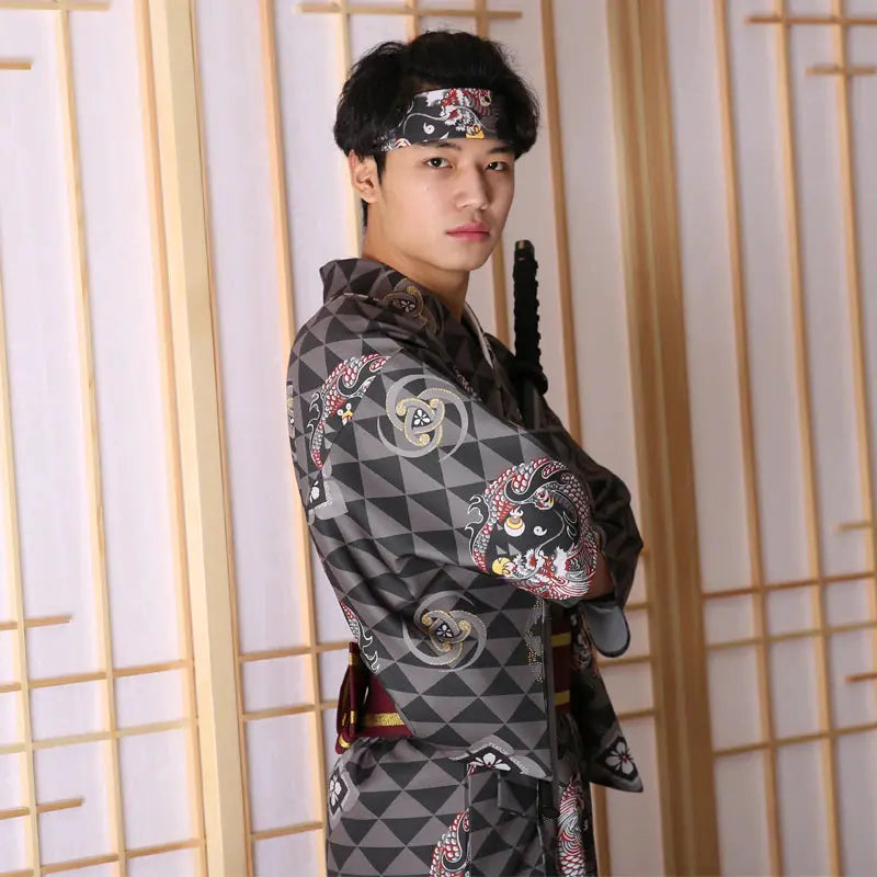 Kimono de hombre samurai japonés 'ATK'