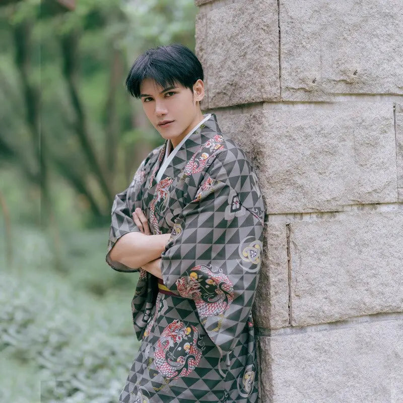 Kimono de hombre samurai japonés 'ATK'