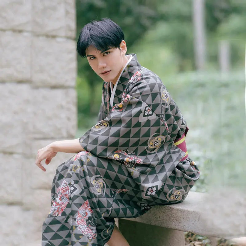 Kimono de hombre samurai japonés 'ATK'