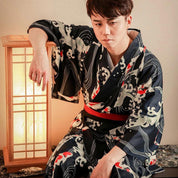 Kimono de moda masculina Japanstreet con la famosa carpa koi