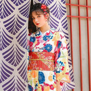 Kimono Japonés Mujer Colorido