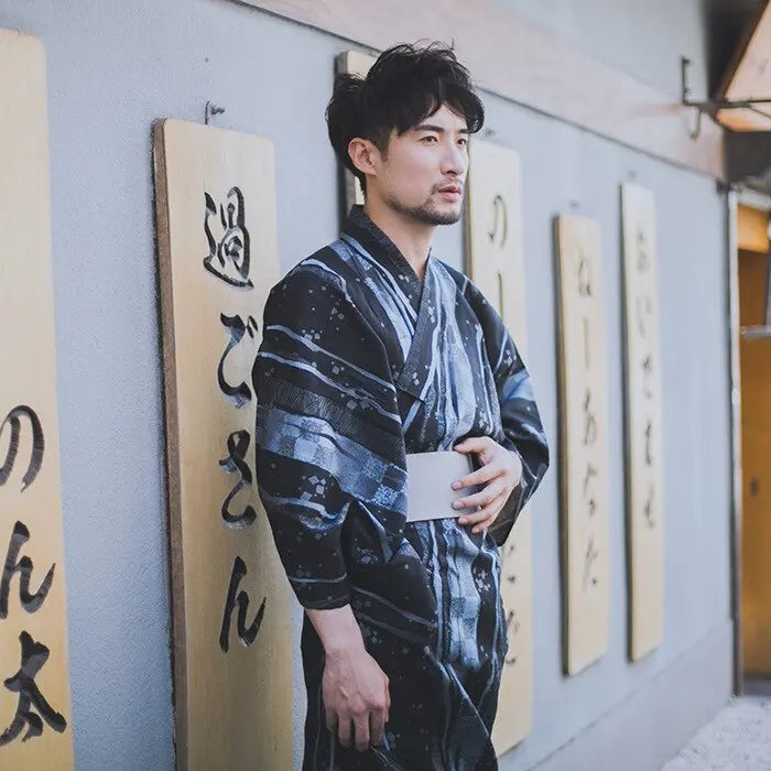 Kimono largo japonés