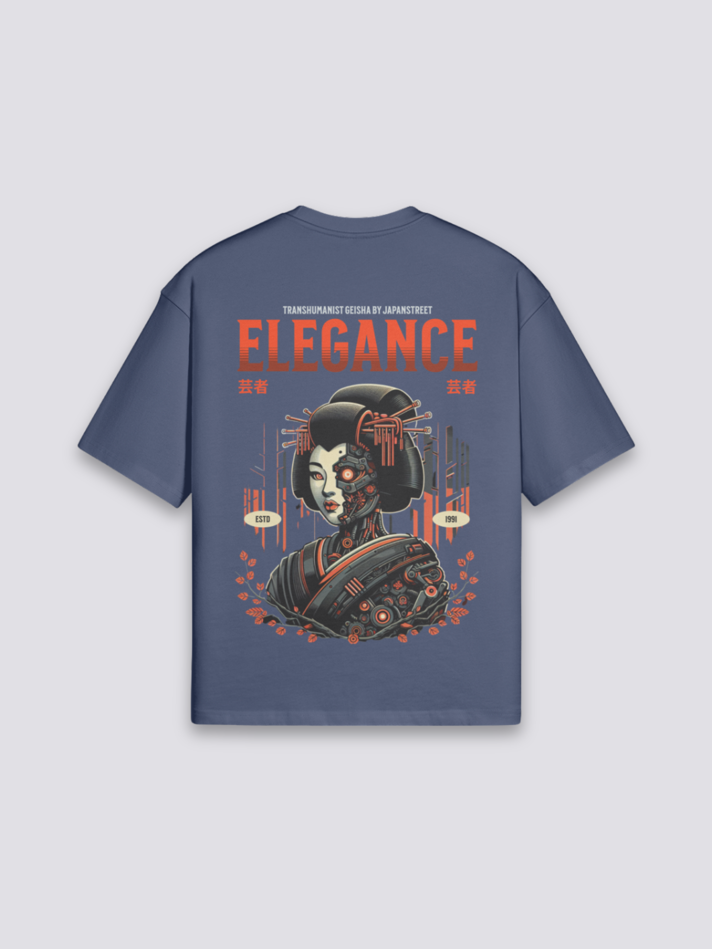Camiseta de inspiración japonesa