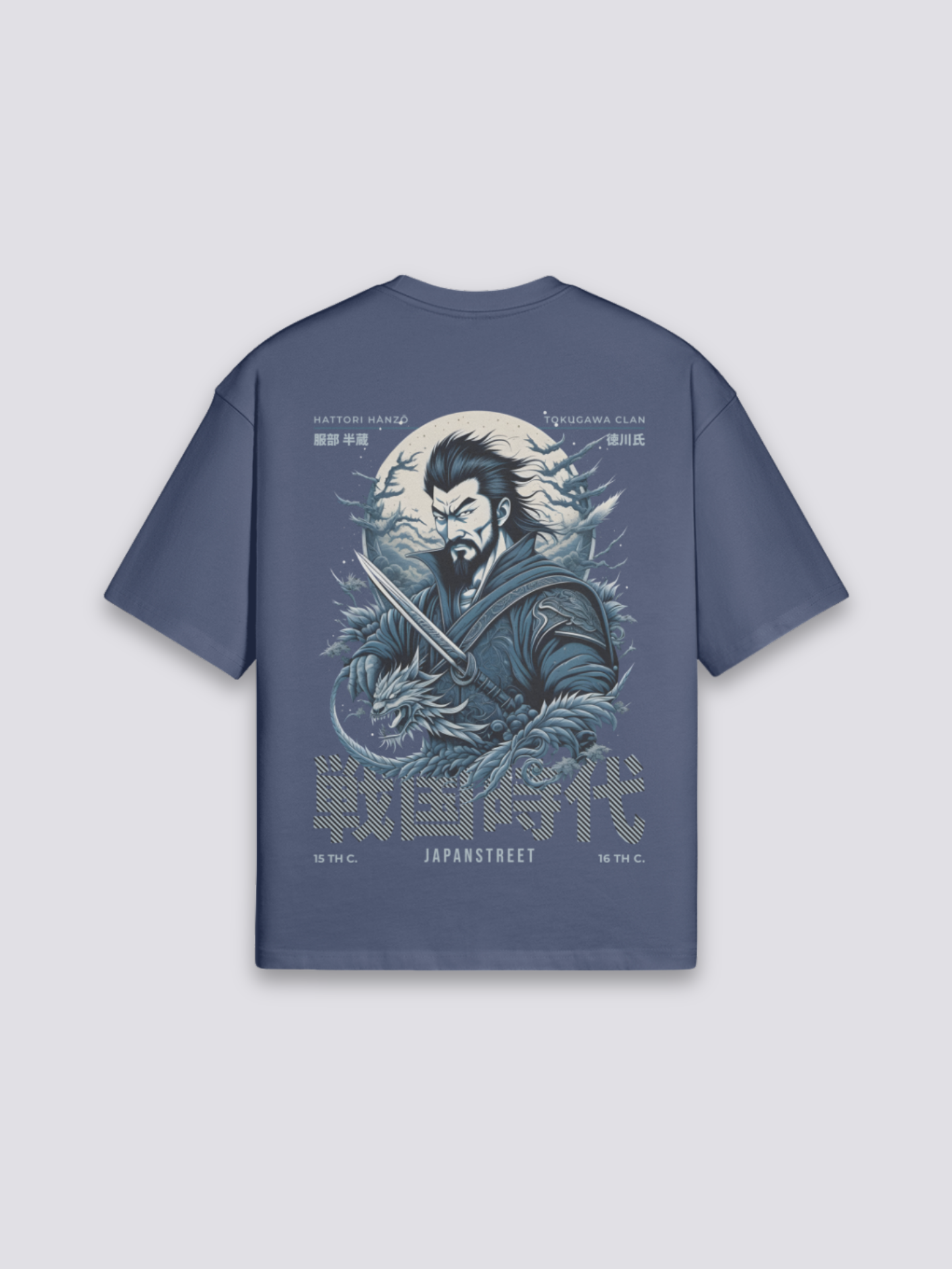 Camiseta de escritura japonesa