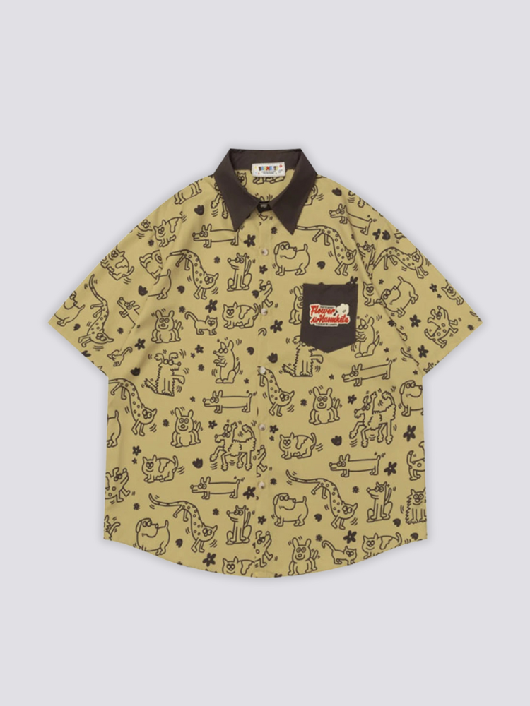 Camisa estampada para hombre