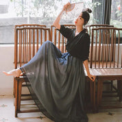 Vestido largo japonés 'Dento-Teki'