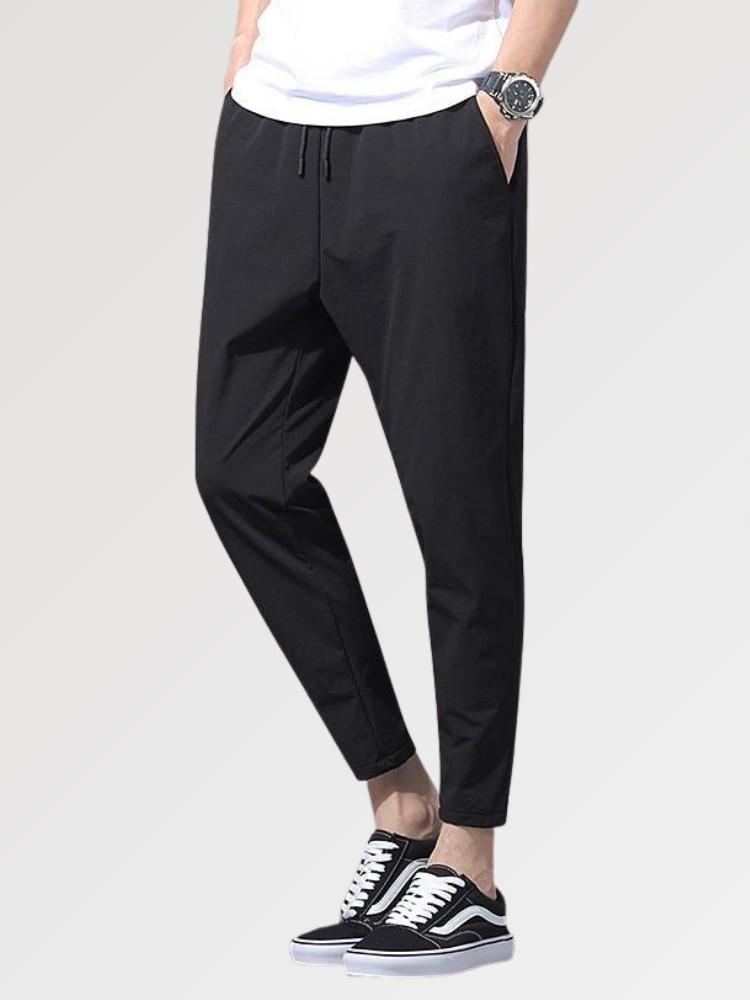 pantalones de seda hombre