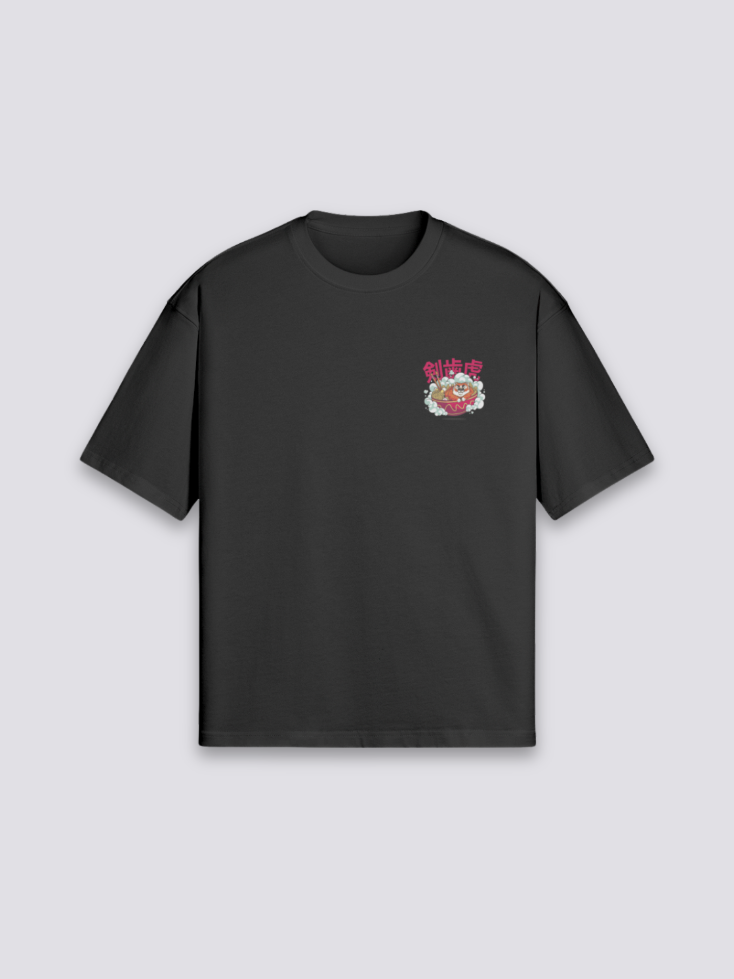 Camiseta con escritura japonesa - らーめん