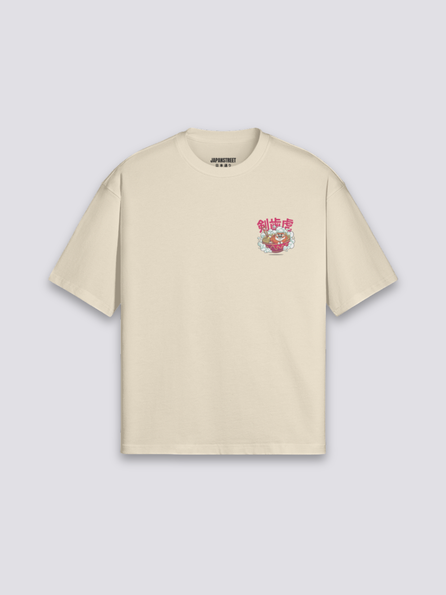 Camiseta con escritura japonesa - らーめん