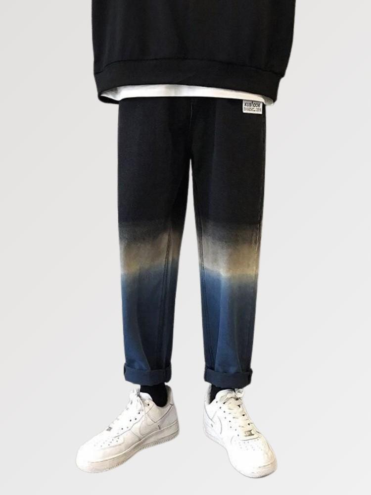 tie dye vaqueros con lejía