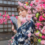 Kimono japonés auténtico de mujer 'Akemi'