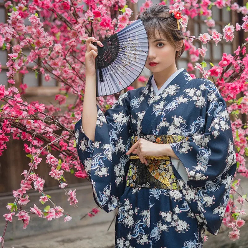Kimono japonés auténtico de mujer 'Akemi'