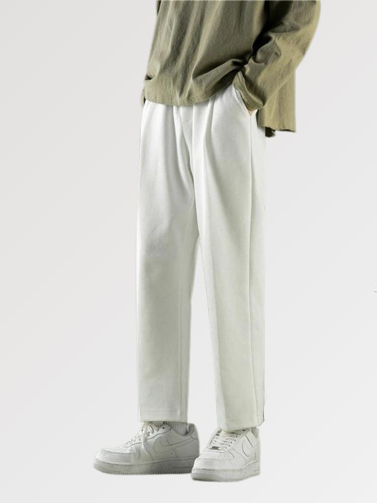 pantalones de lana para hombre casual