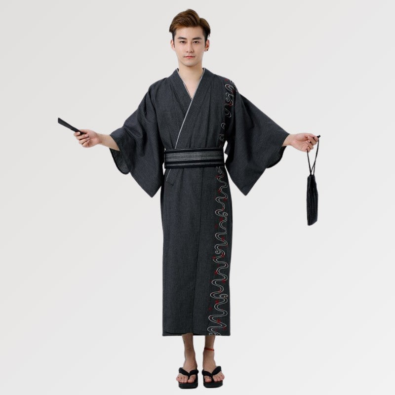 Yukata tradicional para hombre 'Blacktale'