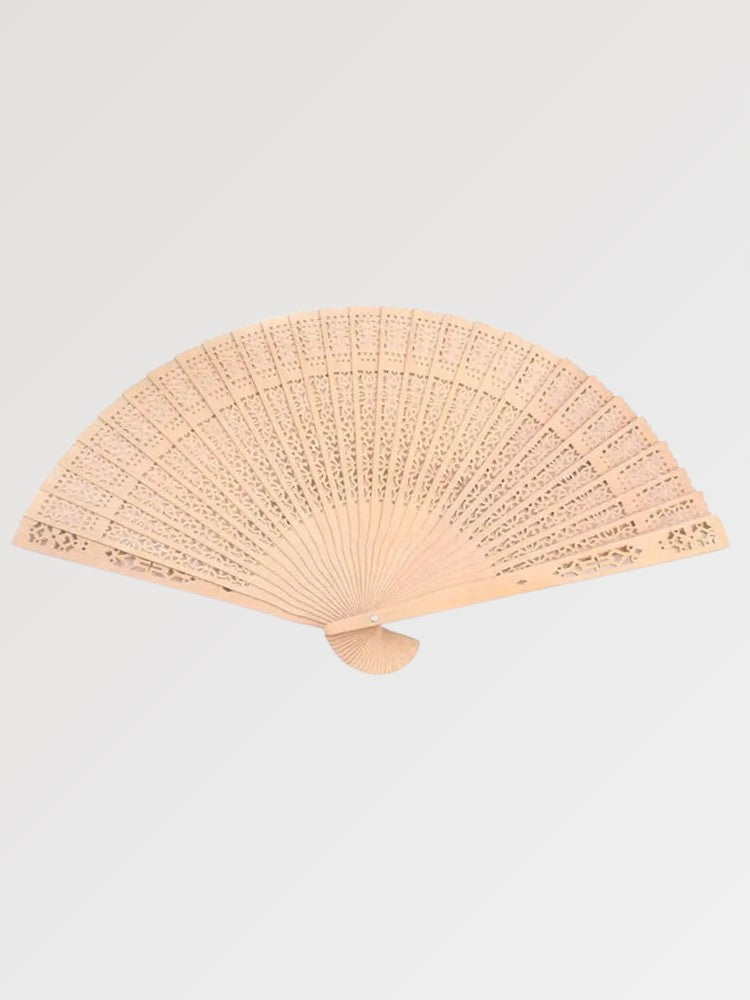 Abanico japonés sensu de bambú Chikuzai enteramente esculpido y calado Ropa Japonesa