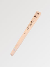 Abanico japonés sensu de bambú Chikuzai enteramente esculpido y calado Ropa Japonesa