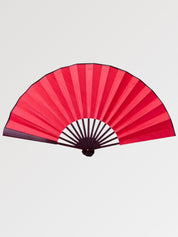 Gran abanico japonés sensu Kisho XXL de varillas de bambú oscuro Ropa Japonesa