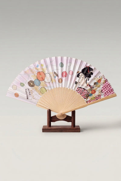 Abanico Geisha Ukiyo-e 'Tsushima'