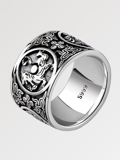 Anillo del tigre de plata 'Shinjuku'