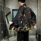 Kimono negro para hombre 'Artefact'