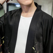 Kimono negro para hombre 'Artefact'