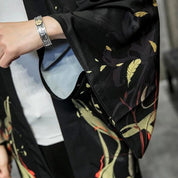 Kimono negro para hombre 'Artefact'