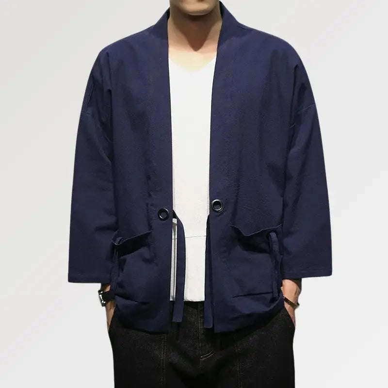 Kimono azul para hombre