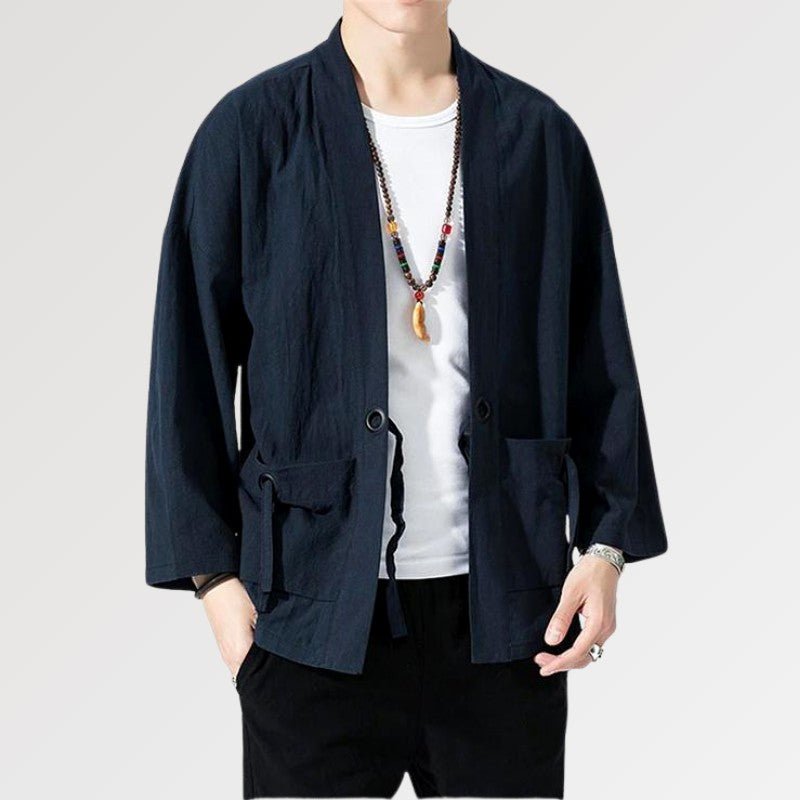 Kimono azul de hombre 'Yuudai'