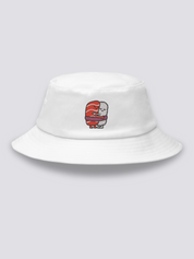 Bucket Hat Arroz Salmón Blanco - Ropa Japonesa