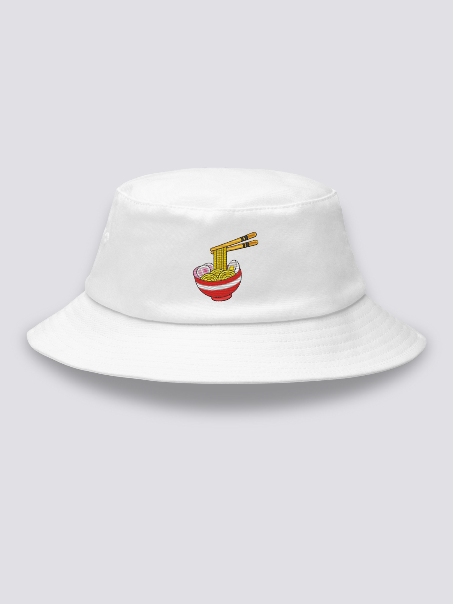 Bucket Hat Bol de Ramen Blanco - Ropa Japonesa