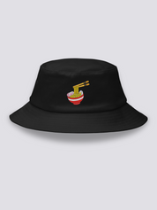 Bucket Hat Bol de Ramen Negro - Ropa Japonesa