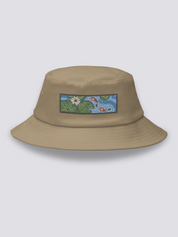Bucket Hat Carpa Koi Caqui - Ropa Japonesa