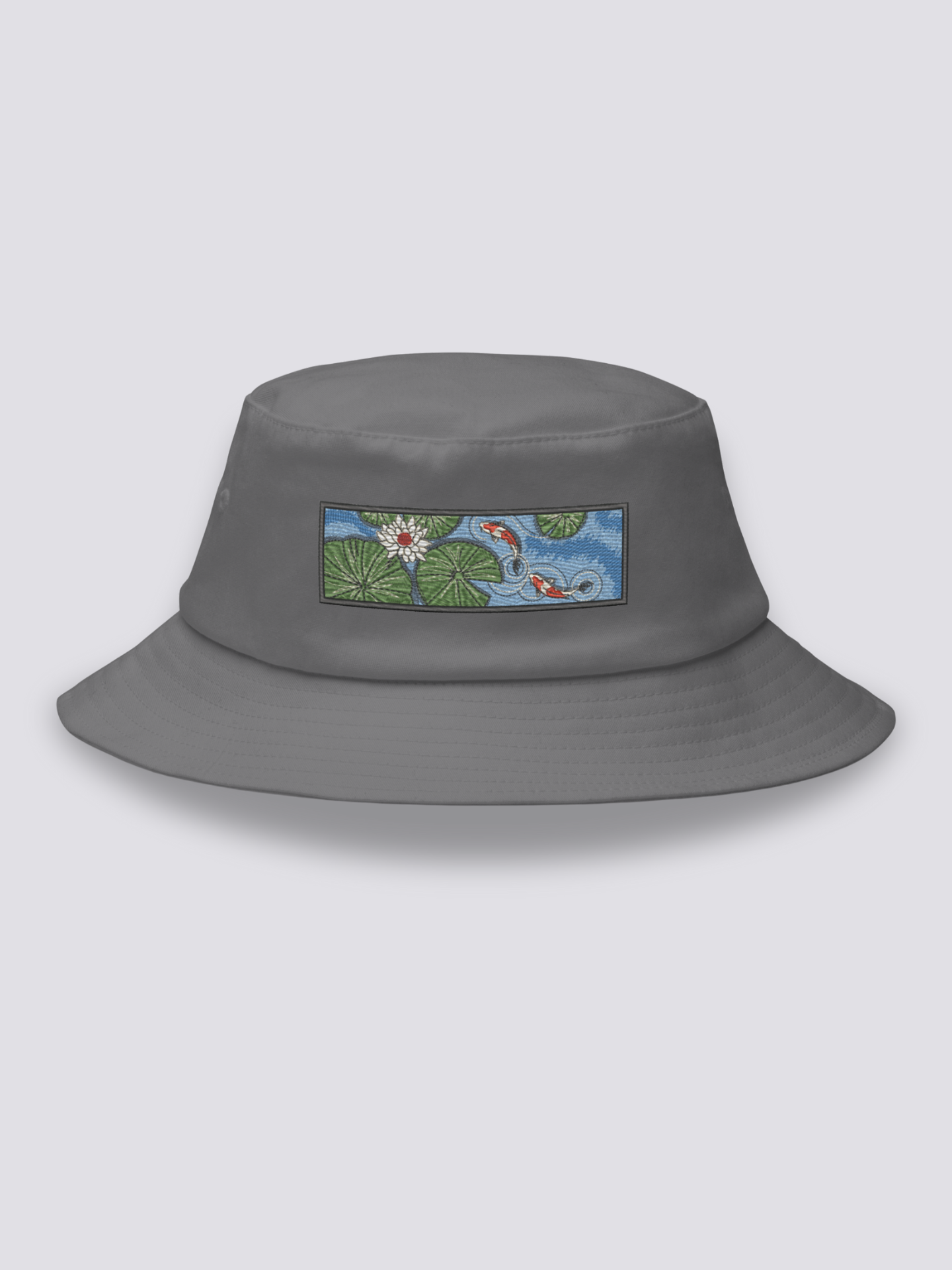 Bucket Hat Carpa Koi Gris - Ropa Japonesa