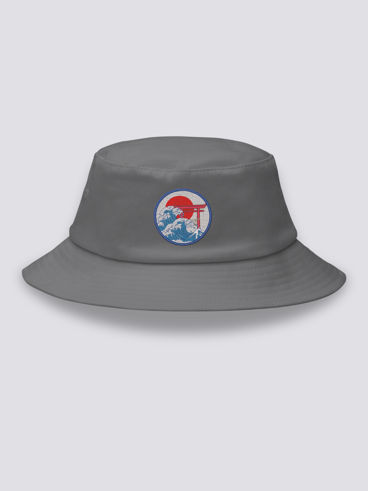 Bucket Hat Estilo Japonés Gris - Ropa Japonesa
