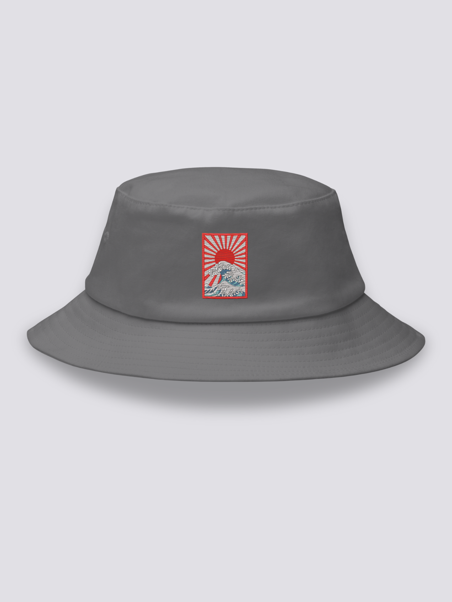 Bucket Hat Hokusai Gris - Ropa Japonesa