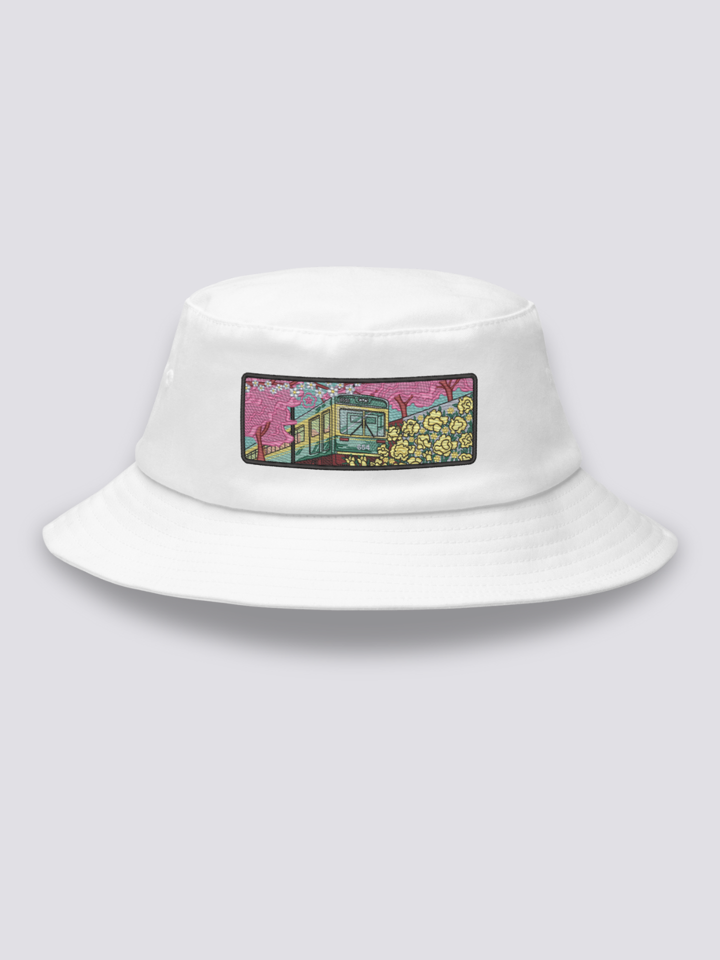 Bucket Hat Japonés Old School Blanco - Ropa Japonesa
