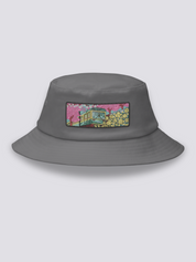 Bucket Hat Japonés Old School Gris - Ropa Japonesa