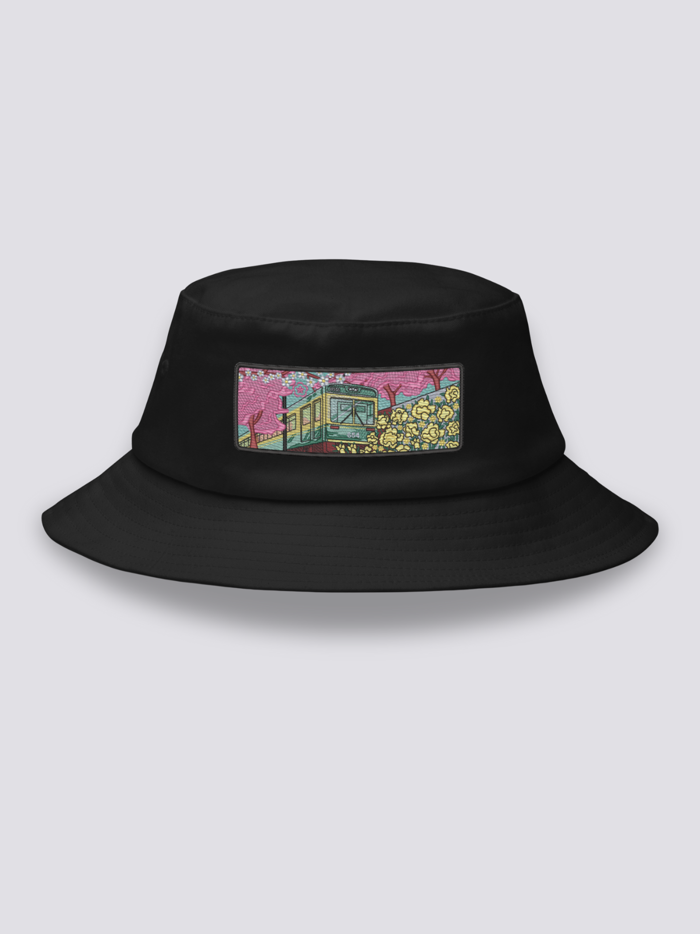 Bucket Hat Japonés Old School Negro - Ropa Japonesa