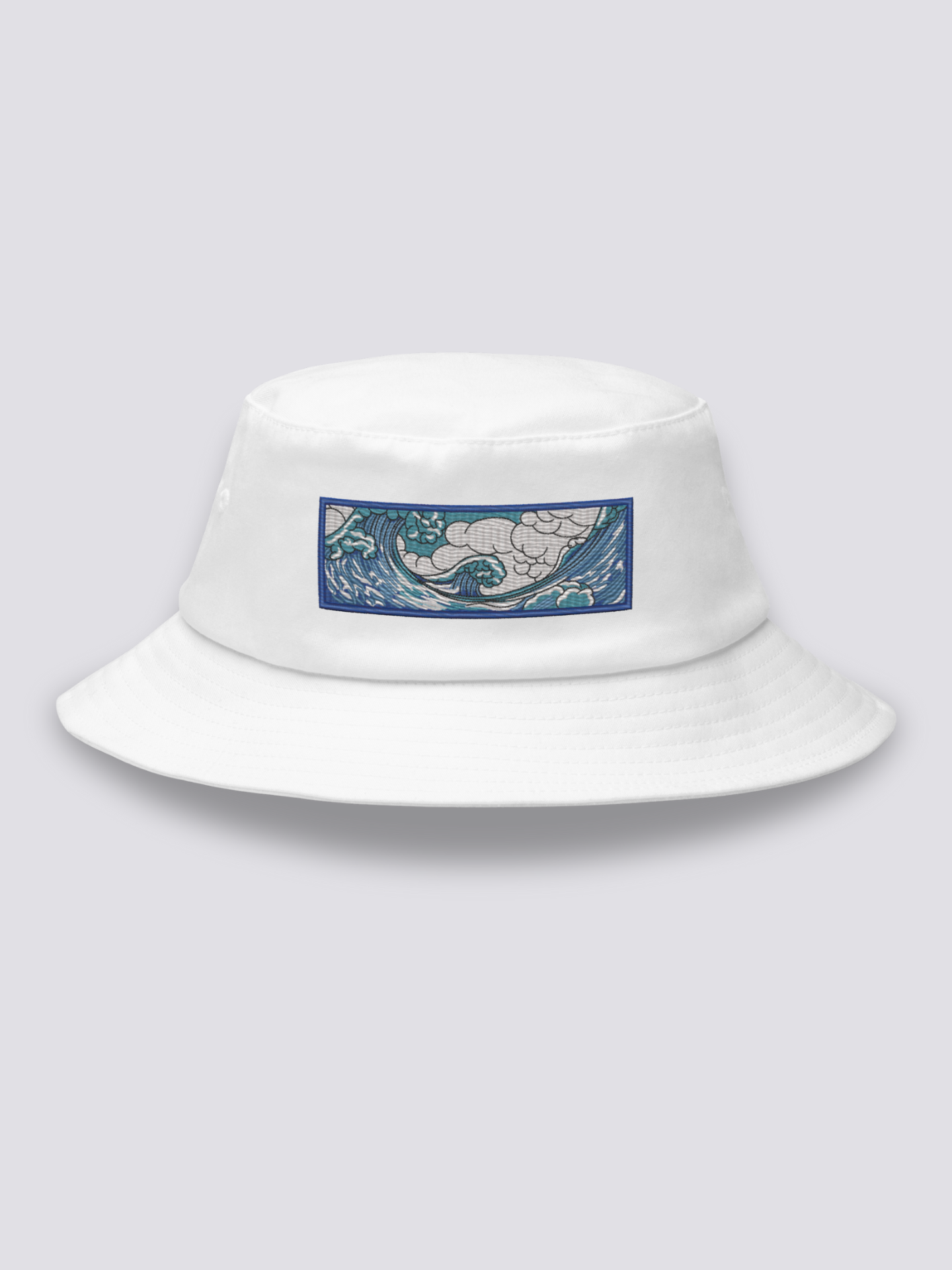Bucket Hat Kanagawa Blanco - Ropa Japonesa