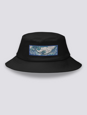 Bucket Hat Kanagawa Negro - Ropa Japonesa
