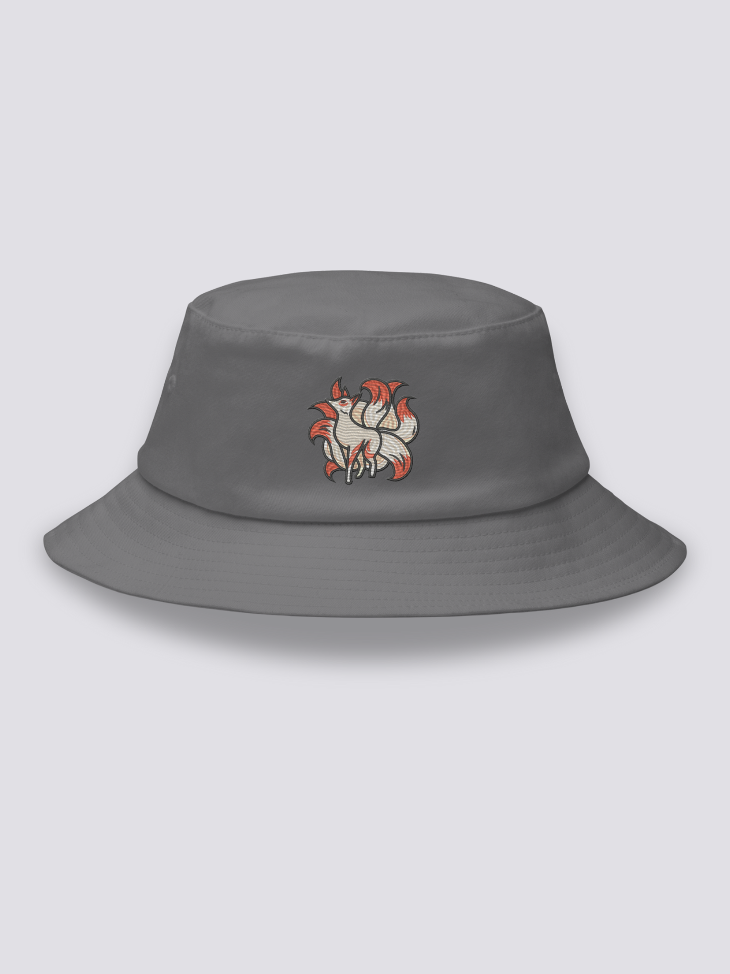 Bucket Hat Kitsune Gris - Ropa Japonesa
